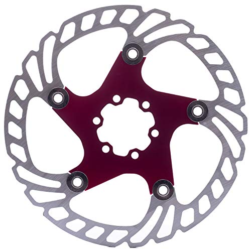 YBEKI Disco de Freno Bicicleta 140mm 160mm 180mm 203mm Rotores para Bicicletas con 12 Pernos para Picicleta de Carretera Bicicleta de Montaña Bicicleta Flotante Disco de Freno (rojo, 160mm)