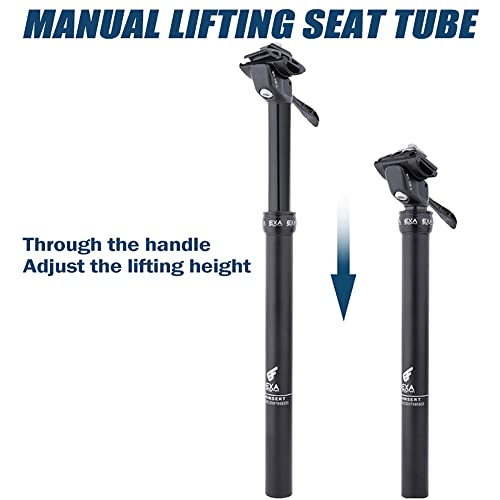 YCXYC 27.2/28.6/30/30.4/30.8/31.6/33.9MM Tija De Sillín,410MM Tija De Sillin De Bicicleta,Tija De Sillin MTB Ajustable Aleación De Aluminio,Recambio para Bicicleta,Tija De Sillin Telescopica,30.4mm