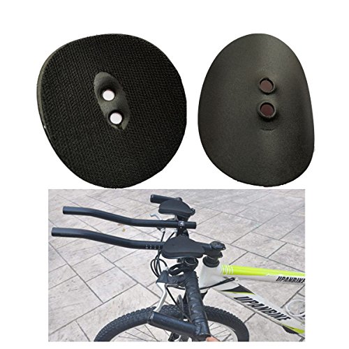 Yeemg TT Manejar la Manilla Aerobarras de Resto de Bicicleta para Triatlón Contrarreloj Descanso de Bicicleta y Bicicleta de Carretera Aleación de Aluminio Versión Mejorada (Negro)