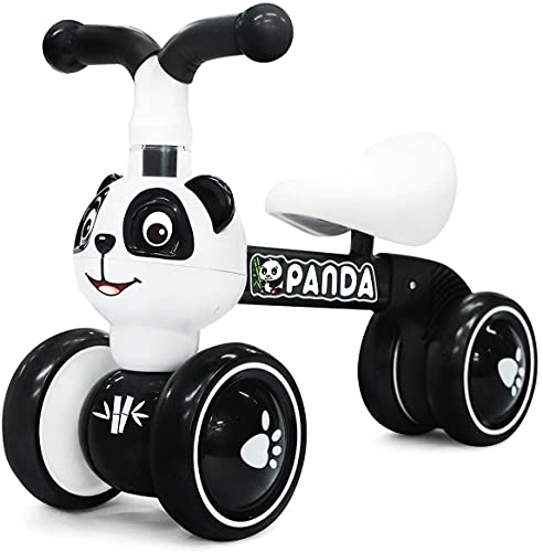 YGJT Bicicletas sin Pedales para Niños 1 Año(10-36 Meses), Triciclos Bebes Correpasillos para Ejercitar la Capacidad de Equilibrio de Niños, Juguetes Regalos para Cumpleaños, el Año Nuevo (Panda)