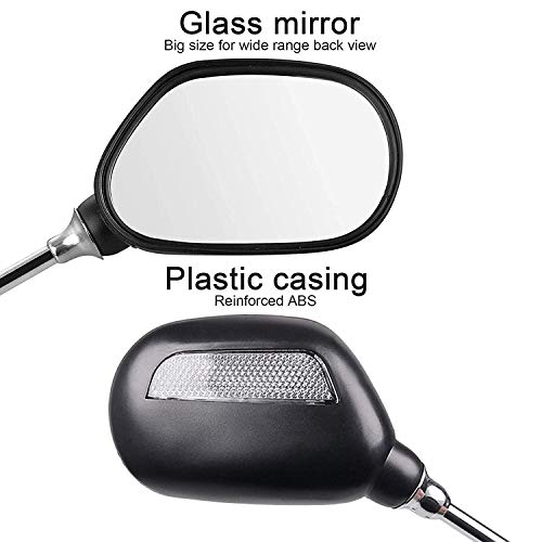Yizhet Espejos Retrovisor de Bicicleta, 1 par 360° Adjustable Espejos Retrovisor para Bicicleta Convexo Espejo Retrovisor Bicicleta para Bicicleta de Montaña Carretera, Silla Electrico Patinete