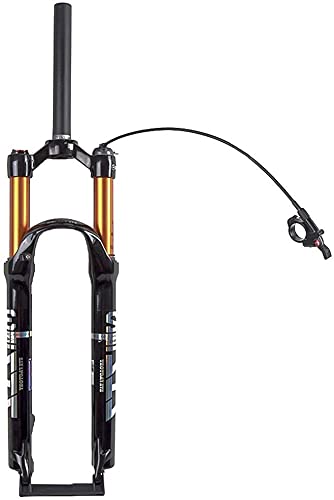 YLXD Horquillas suspensión de 26/27,5/29 Pulgadas, Horquilla Delantera aleación magnesio, Horquilla Delantera montaña, Amortiguador presión Aire Horquilla, Accesorios para Bicicleta 29