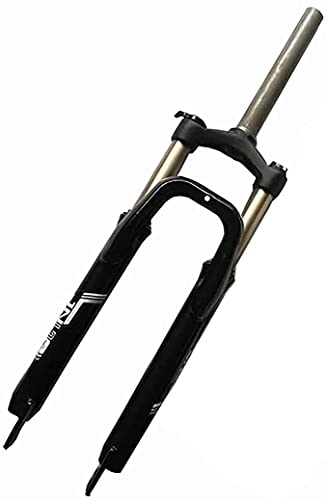 YLXD Suspensión Bicicleta MTB Horquilla Delantera 26 Pulgadas Bicicleta montaña Ligera Horquillas Choque Amortiguador Rebote Ajuste Tubo Recto Control Doble Hombro Recorrido: 80 MM B,26