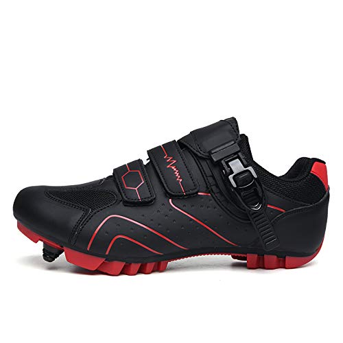 YMMONLIA Zapatillas de Bicicleta de Montaña,，Calzado de Bicicleta, Zapatos de Bicicleta Antideslizantes Transpirables para Hombres para Ciclismo de Carretera y Ciclismo de montaña