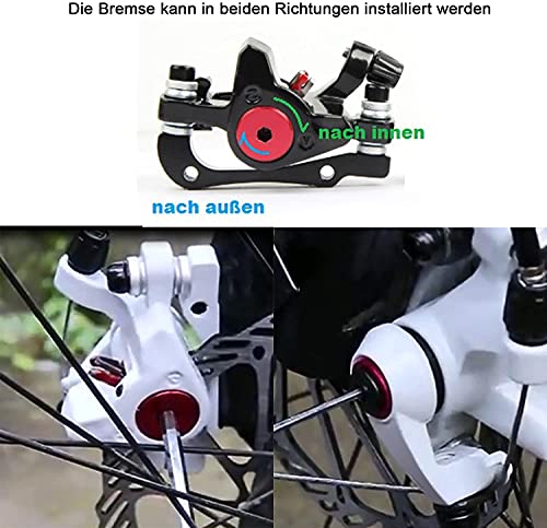 YORBAY Disco de Freno NV5 BD-09 160mm para Bicicleta Blanco con Kit de Tornillos (Blanco) Reutilizable