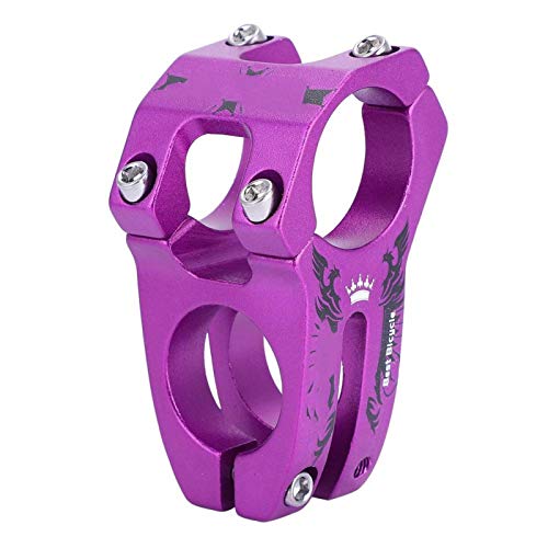 Yosoo Health Gear Vástago de 31,8 mm, Vástago de Bicicleta de aleación de Aluminio, Vástago de Manillar de Bicicleta para Bicicleta de montaña, Bicicleta de Carretera, BMX, MTB(púrpura)