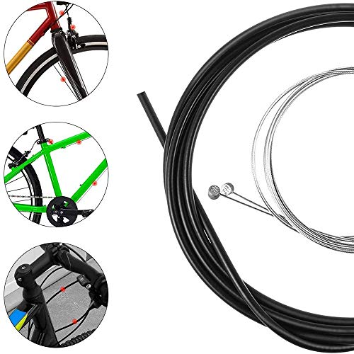 Youery Cable Freno y Cable Cambio,Cable de Palanca de Cambios para Bicicleta Accesorios de Bicicleta Adecuado para Bicicletas de montaña y Bicicletas de Carretera.