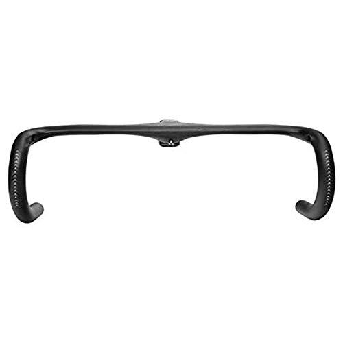 YSHUAI Súper Ligero Manillares De Carbono Integrados Manillar De Bicicleta Flexible Manillares De Bicicleta De Carretera Manillar De Carreras De Coches con Estera De Tallo,90mm,420mm