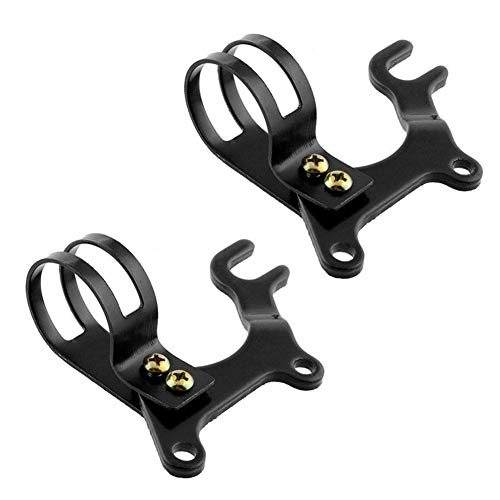 YUIP Soporte de Freno de Bicicleta 2 pcs Bici de montaña del Freno de Disco Adaptador Soporte Ajustable Freno de Disco Delantero Componentes para Bicicleta Accesorio de Bicicleta de 160 mm Negro