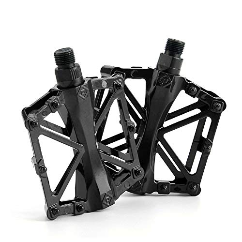 YUNFUN Pedales Bicicleta, Pedales Bicicleta MTB de Montaña, Bicicleta de Montaña de Aleación de Aluminio Pedal 9/16 Pulgadas y Sealed los Cojinetes, para Mountain Bike BMX Pedales para Montaña