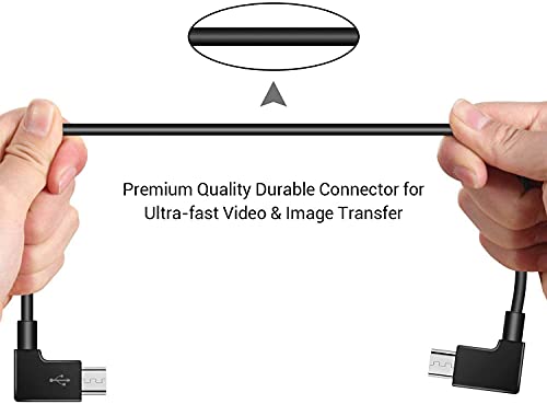 YUNIQUE Espana 1 Pieza Micro USB a Micro USB Compatible dji Spark OTG Cable Teléfono a Controlador Cable de Datos para dji Mavic Pro 2 Mavic 2 Zoom Mavic Air Mavic Pro Platinum dji Spark