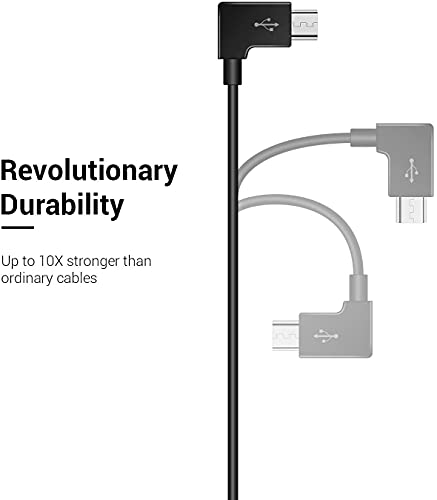YUNIQUE Espana 1 Pieza Micro USB a Micro USB Compatible dji Spark OTG Cable Teléfono a Controlador Cable de Datos para dji Mavic Pro 2 Mavic 2 Zoom Mavic Air Mavic Pro Platinum dji Spark