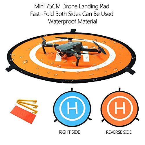 YUNIQUE ESPANA Pista de Aterrizaje Portátil Universal para Aviones no Tripulados RC Helicóptero dji Mavic, Pro Phantom 2/3/4/4, Inspire 2/1, 3DR Solo, GoPro Karma