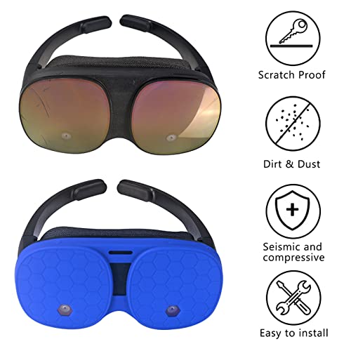 YuShu - Funda para Auriculares VR Duradera Bolsa de Almacenamiento de Viaje VR, Compatible con HTC para Vive para Gafas Flow VR, Funda Protectora Antideslizante Accesorios Funda para Lentes