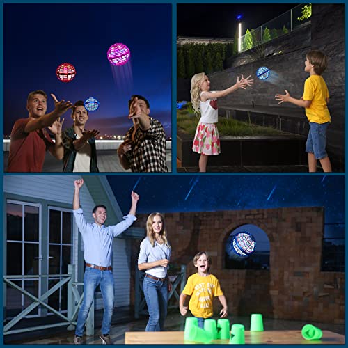 YUSOUWEY Juguete Volador Que Reproduce Magia con tecnología Flying Orb Ball Hand Spinner Drones Ball Boomerang Ball Spinners Soring Fly Orb Hover Ball UFO Space Drone Ball Blue