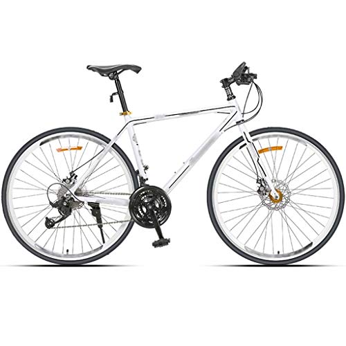YXFYXF Bicicleta de Doble suspensión de la suspensión, Bicicleta de Carretera con Frenos de Disco Doble, aleación de Aluminio de 27 velocidades MTB, 9 Posi (Color : White, Size : 27.5 Inches)