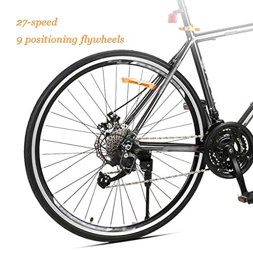 YXFYXF Bicicleta de Doble suspensión de la suspensión, Bicicleta de Carretera con Frenos de Disco Doble, aleación de Aluminio de 27 velocidades MTB, 9 Posi (Color : White, Size : 27.5 Inches)