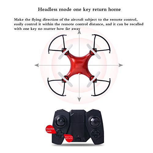 YYSYN Mini Drone con cámara HD, Quadcopter RC Plegable a través de la aplicación o Control Remoto, 360 ° Giratorio, Sigue la Ruta de Vuelo
