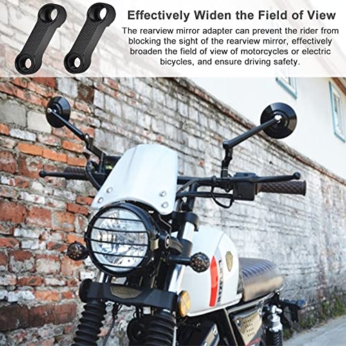 ZACUDA 2 PCS Adaptador de Extensión en Espejo de Motocicleta Extensor de Espejo Retrovisor de Motocicleta Adaptador de Extensión de Retrovisor de Motocicleta Extensor de Espejo de Moto con Tornillos