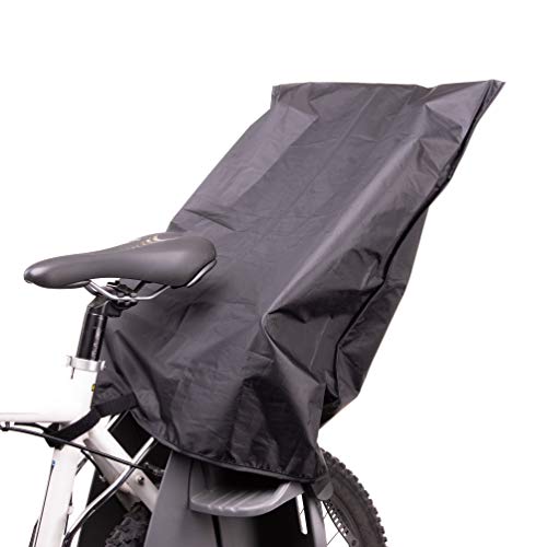 Zamboo Protector Lluvia Silla de Bicicleta para niños trasera / Cubierta Universal Portabebe Bicicleta / Funda impermeable Asiento infantil Bicicleta - Negro