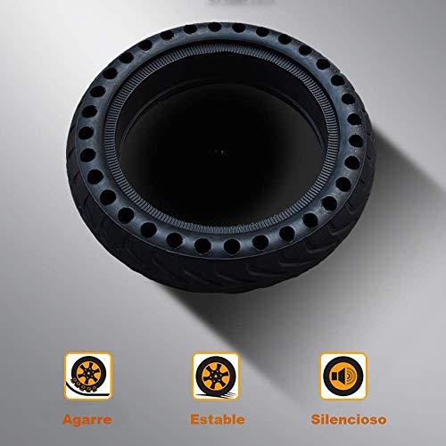 Zamelux Repuesto Neumático Antipinchazo 8,5" Neumático Macizo Honeycomb para Patinete Eléctrico Compatible con Xiaomi M365