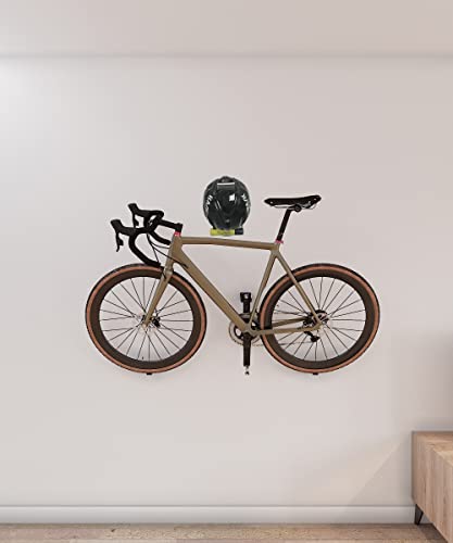 Zamurano - Soporte para Colgar la Bici en la Pared por el Pedal + Colgador para Casco/candado y Accesorios de Bici.