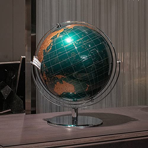 ZANZAN Globo terráqueo geografía Globo del Mundo 12 En Globos Grandes 720 ° Globo De Rotación del Mundo con Sturdy Metal Stand Educational Geograph Globe (Color : 30cm D)