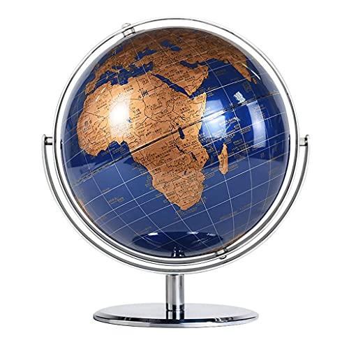 ZANZAN Globo terráqueo geografía Globo del Mundo 12 En Globos Grandes 720 ° Globo De Rotación del Mundo con Sturdy Metal Stand Educational Geograph Globe (Color : 30cm D)