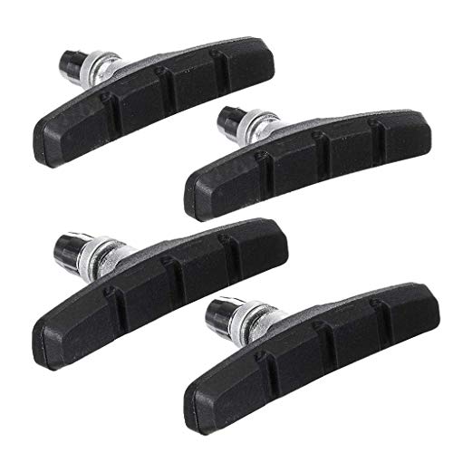 Zapatas de Freno para Bicicleta/Zapatas para Bicicleta/Pastillas de Freno para Bicicletas/Zapatas para Freno 4Piezas (Negro)