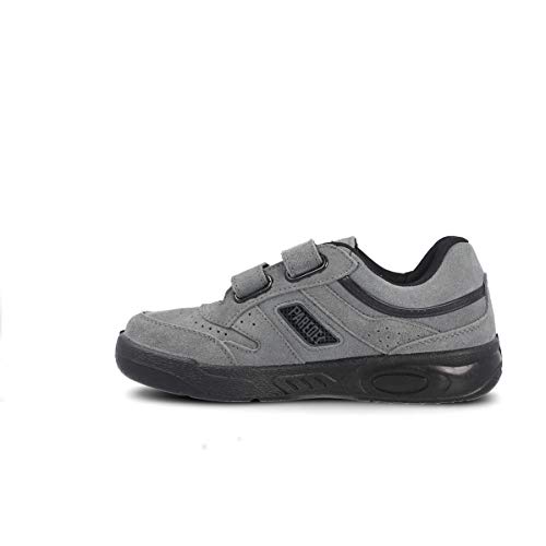 Zapatilla Soft Gris Paredes ECOLóGICO Serraje Velcro - Velcro - Talla 40