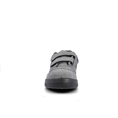 Zapatilla Soft Gris Paredes ECOLóGICO Serraje Velcro - Velcro - Talla 40