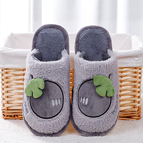 Zapatillas De Casa para Mujer Verano Abiertas-CáLidas, CóModas, De Peluche, Antideslizantes-Decoracion Navidad-Zapatillas Antideslizantes CáLidas Y CóModas De Fondo Grueso,Mi,34-35