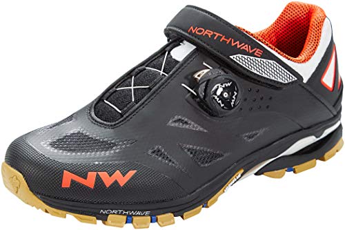 Zapatillas de Ciclismo para Carretera Spider Plus 2 - Color Negro - Talla 41 - Zapatillas para Bicicleta Trail con Suela Michelin X-Crossbow - Proporciona un Excelente Agarre - Northwave