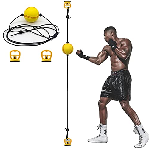 Zavddy Bola De Velocidad De Boxeo Punzón rápido Boxeo Foco Focus Ball Training Training Boxing Ball Suspension Fight Ball Vacuum Chuck Boxing Ball Adecuado para El Ejercicio Diario