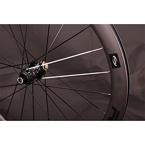 ZCXBHD Ruedas de Bicicleta de Carretera 700C Full Carbon Fibre Carbono Carretera Clincher Versión Eje Pasante Disc Brake 38/50mm 8/9/10/11 Velocidad 1810g (Color : Center Lock, Size : 50mm)