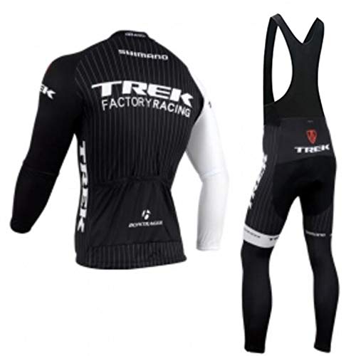 ZDFLC Traje Ciclismo Hombre Conjunto Ropa Bicicleta, Maillot Ciclismo Manga Larga y Pantalones Ajustados 3D Culotte Ciclismo Culote Bicicleta