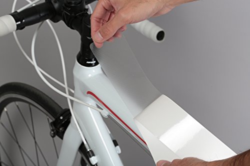 Zeefal Skin Armor S - Película protectora de marco de alta resistencia para proteger tu bicicleta contra los golpes, unisex, color blanco (transparente), S
