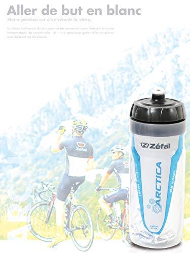 Zefal 165A, Arctica Bidón de ciclismo Isothermo, Unisex Adulto, Blanco, 750 ml