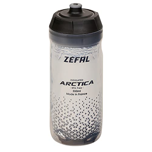 ZÉFAL Arctica 55 Botella aislada, Unisex Adulto, Negro, 550 ml