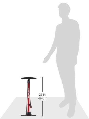 Zefal - Inflador de taller Zefal Profil Max FP30 c/manomet, negro y rojo