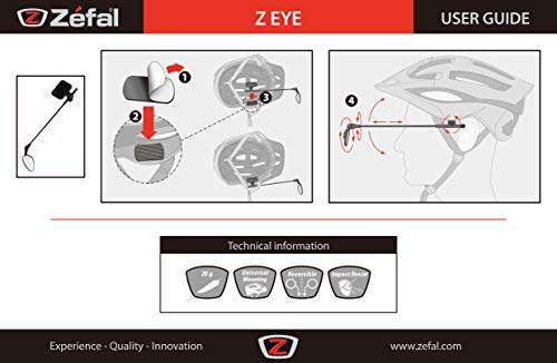 ZEFAL One Dark Retrovisor al Casco, Unisex, Negro, Talla única