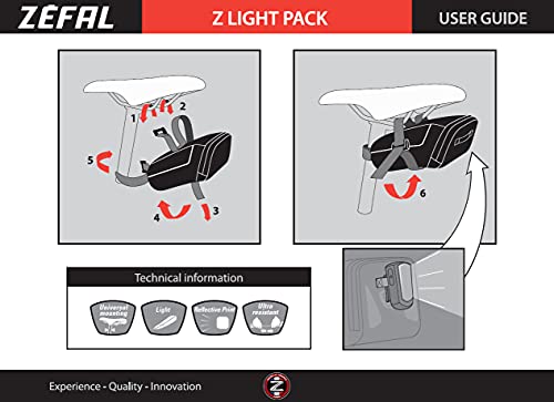 Zefal Z-Light Pack XS Bolsa Porta-Cámaras, Unisex, Negro