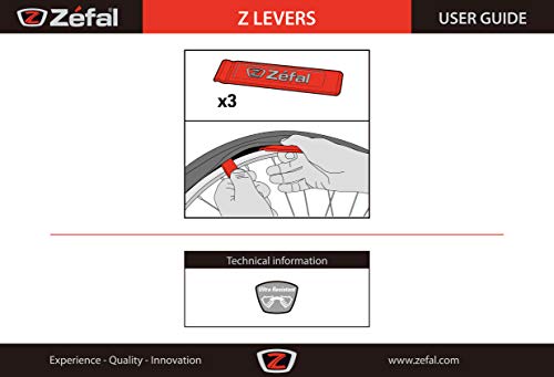 ZEFAL Z-tyre  Blíster 3 Desmontables, Unisex Adulto, Rojo, Size 3