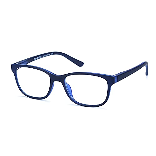 ZENOTTIC Gafas Infantiles de Bloqueo de Luz Azul para Ordenadores Gafas de Juego de Lentes Antirreflejos y Ligeros Protección de Ojos para Niños y Niñas (AZUL)