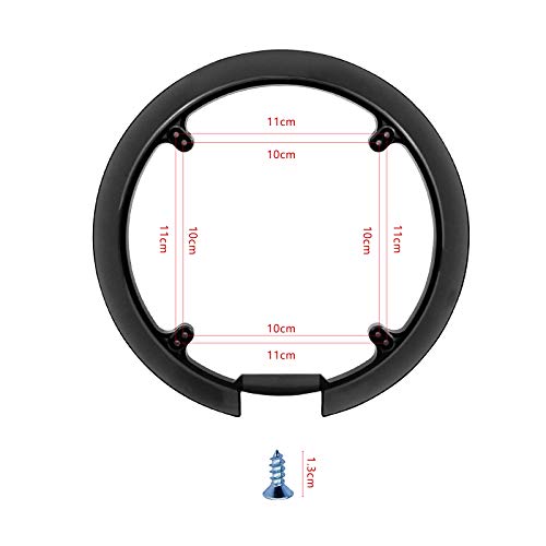 ZHENA Protector Plato Bicicleta Montaña, Protector de Eslabones de Cadena de Bicicleta con 4 Tornillos para Bicicleta 42-44 Dientes, Negro