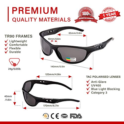 ZILLERATE Gafas de Sol Hombre Polarizadas Gafas de Sol Polarizadas Hombre y Mujer, Gafas de Sol Deportivas, Ciclismo Pesca Golf Running Conducción, Protección UV400, Montura Ligera Y Envolvente