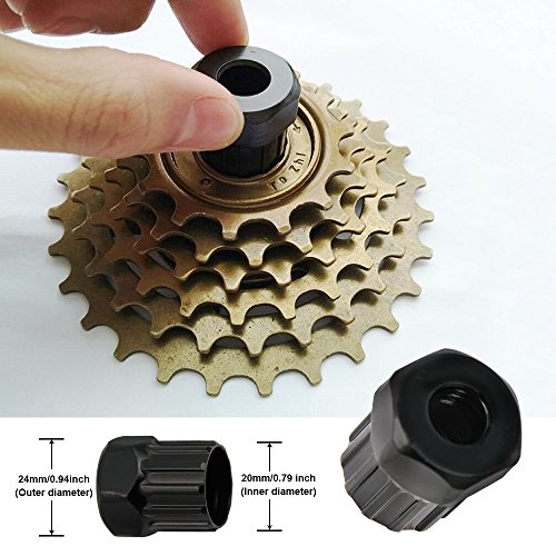 Zilong Llave de Cadena para Bicicleta con Extractor de Casete para Instalar o Desmontar los piñones del Cassette de Bicicleta,para Cambiar la Cadena de una Bicicleta, Dos Herramientas.