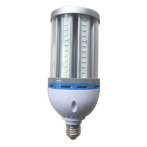 ZJDM Bombilla LED Tipo maíz 36W E27 500W Equivalente a 8000 s 6500K Gran área de luz Blanca fría Adecuada para Exterior Interior Garaje Almacén Taller Calle Fábrica Patio Trasero, Blanco Puro, 36