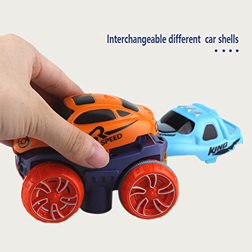 ZJDTC Changeable Track con LED Light-Up Race Car flexible montado Track cumpleaños regalo para niños coche de juguete autopista a partir de 3 4 5 6 años niño niña