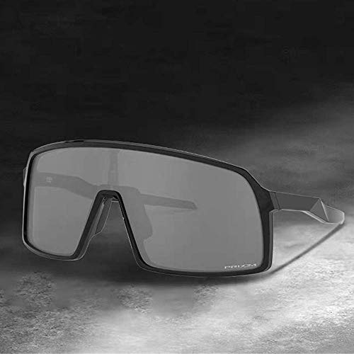 ZoliTime Gafas de ciclismo 2019 moda nuevos deportes a prueba de viento gafas de sol polarizadas de conductor Gafas de bicicleta BMX (Marco negro + lente verde)